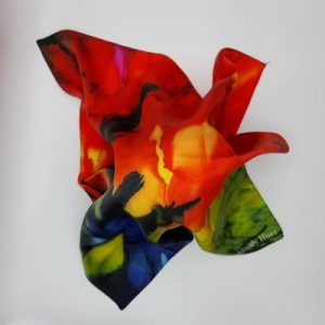 Flame Silk Scarf