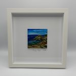 Forty Foot Alcohol Ink on Ceramic 10x10 Framed Art inspired by Ireland nature and surroundings Made with passion by Moody Hues